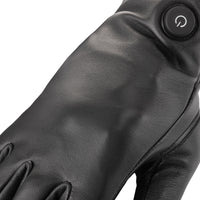 Gants chauffants en cuir pour femmes - USB | Cuir d’agneau