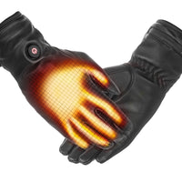 Gants chauffants en cuir pour femmes - USB | Cuir d’agneau
