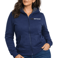 Beheizter Hoodie - Damen | Dual Heating - Navy Blau