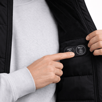 Beheizte Herren-Steppweste Schwarz – Dual Heating
