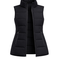 Beheizte Damen-Steppweste Schwarz – Dual Heating
