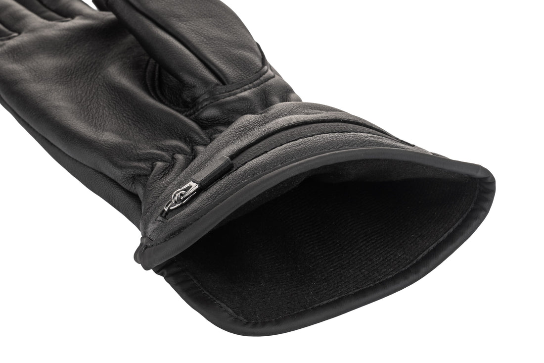 Gants chauffants en cuir pour femmes - USB | Cuir d’agneau