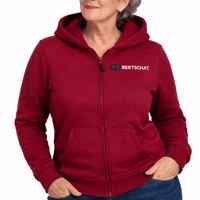 Beheizter Hoodie - Damen | Dual Heating - Burgund