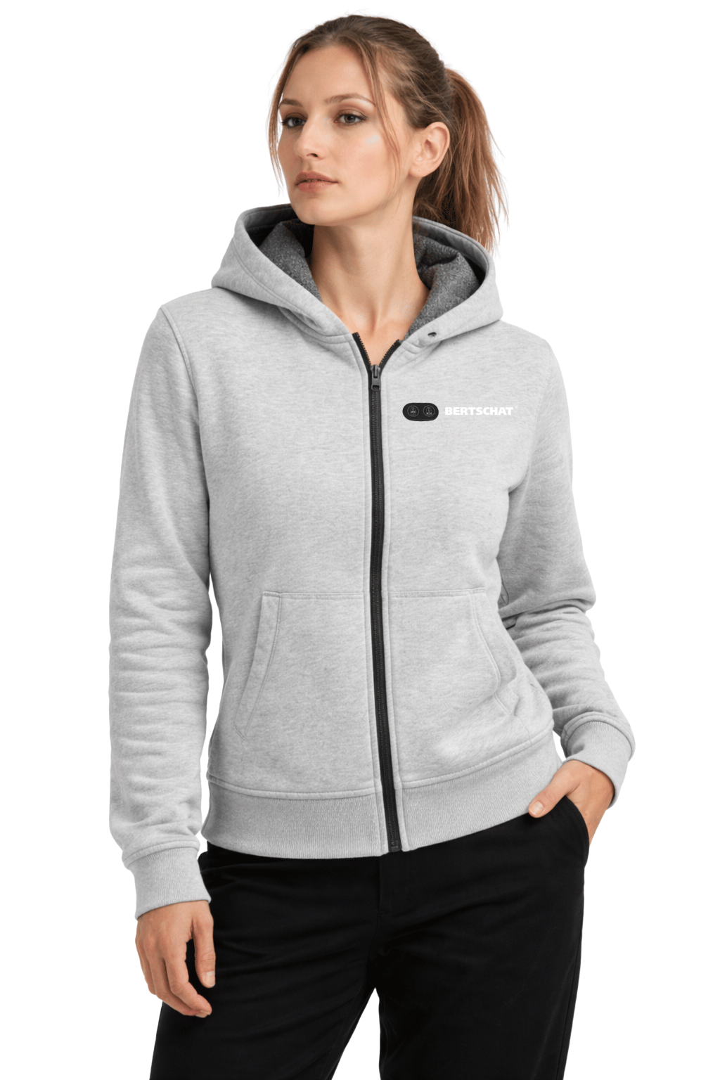 Beheizter Hoodie - Damen | Dual Heating - Grau