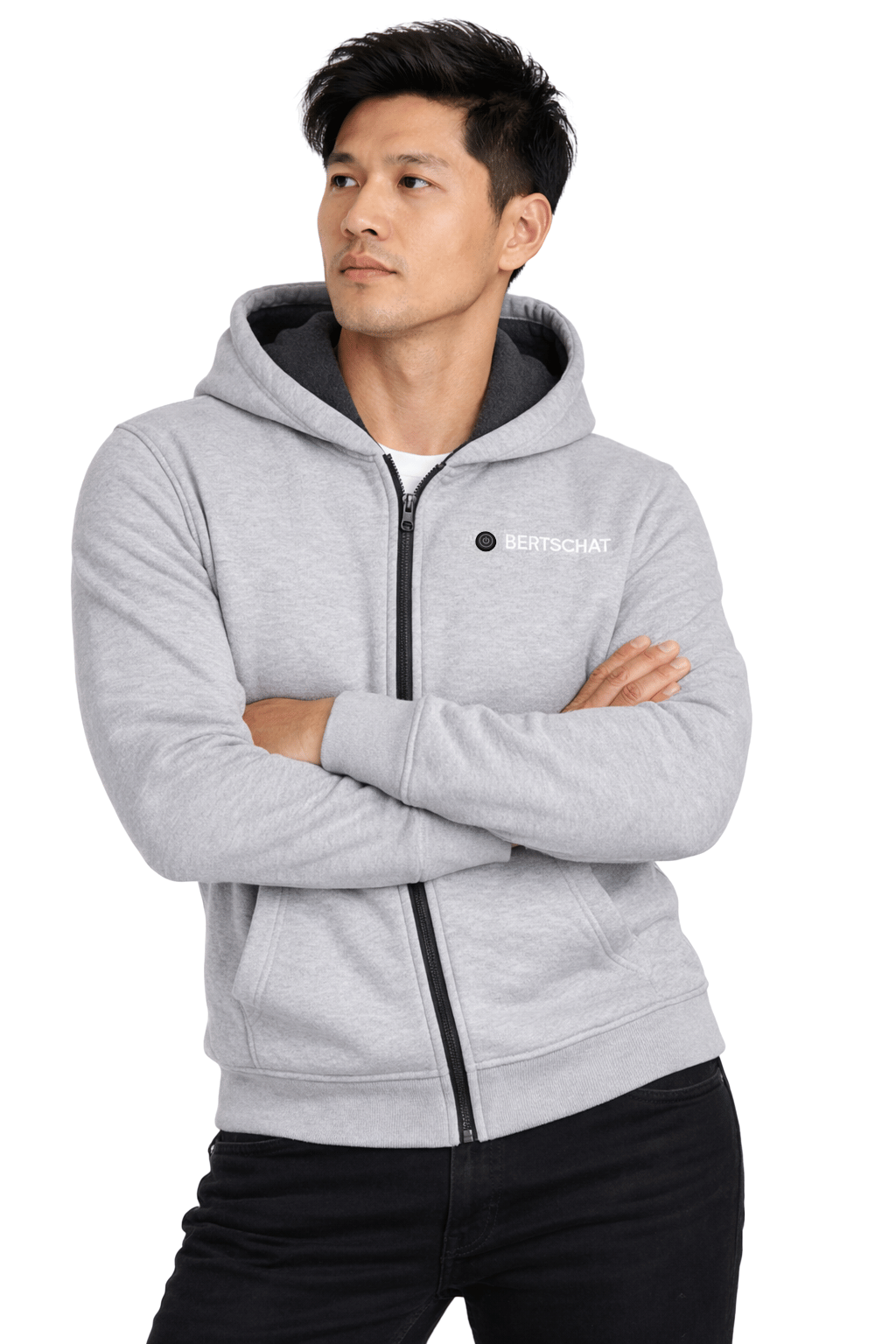 Beheizter Hoodie PRO | Herren - Grau