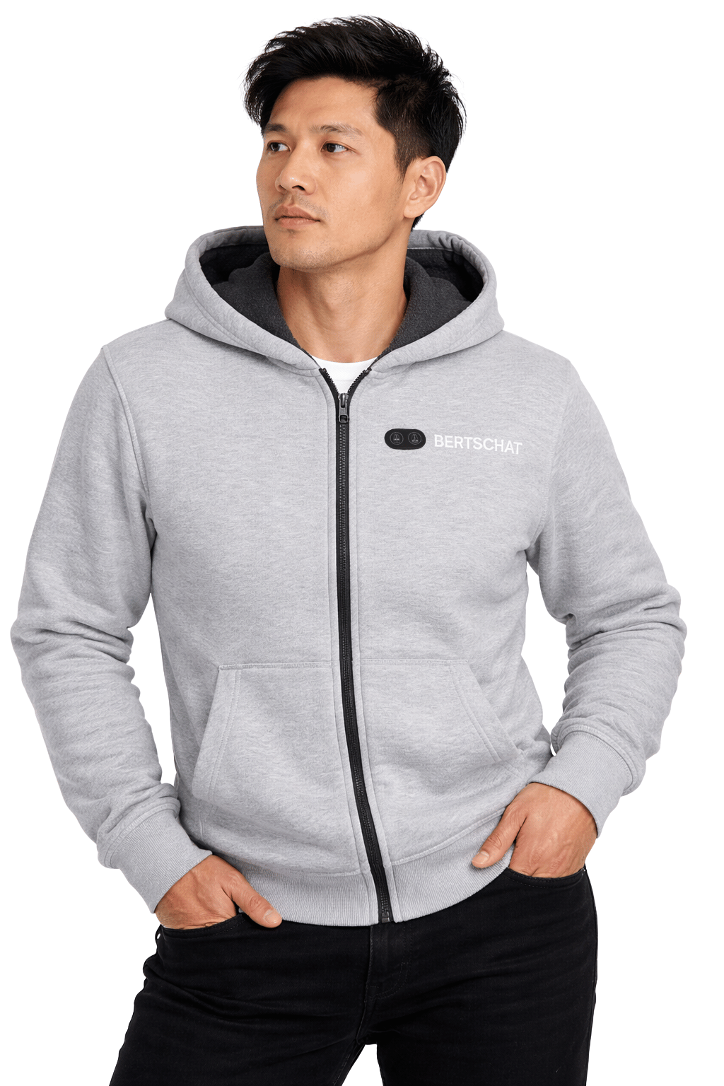 Beheizter Hoodie - Herren | Dual Heating - Grau