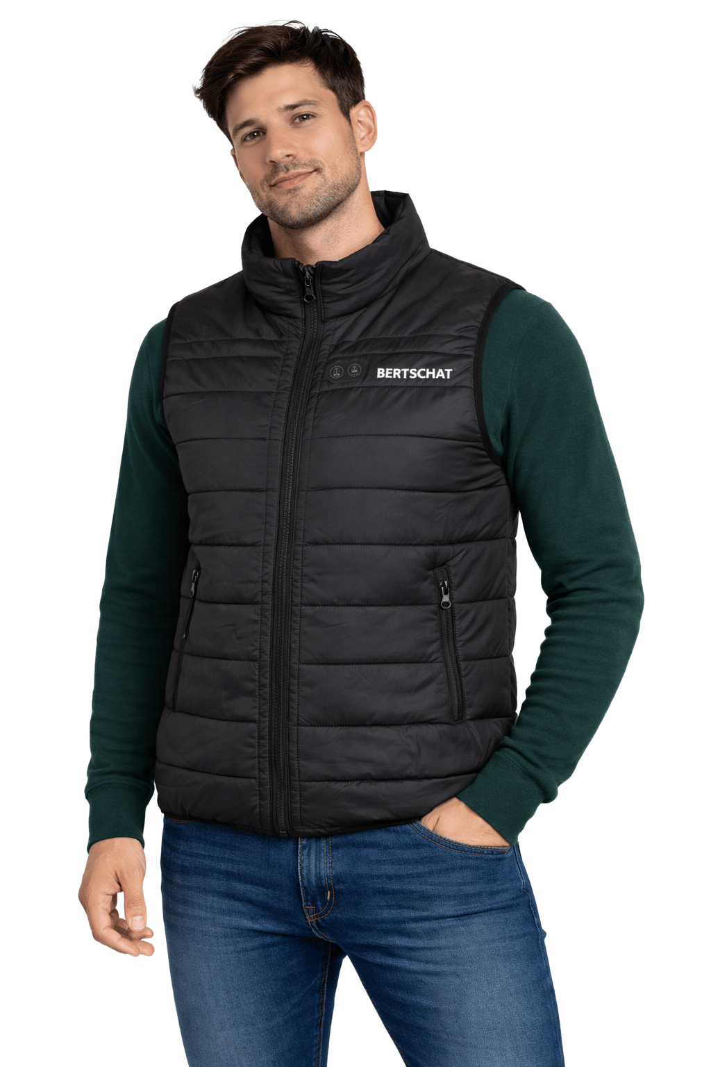 Wattierte Weste Herren – Dual Heating | USB